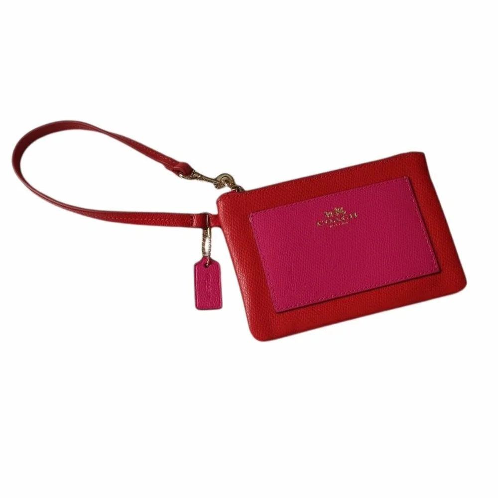 NWOT Coach Color Block Small Wristlet
